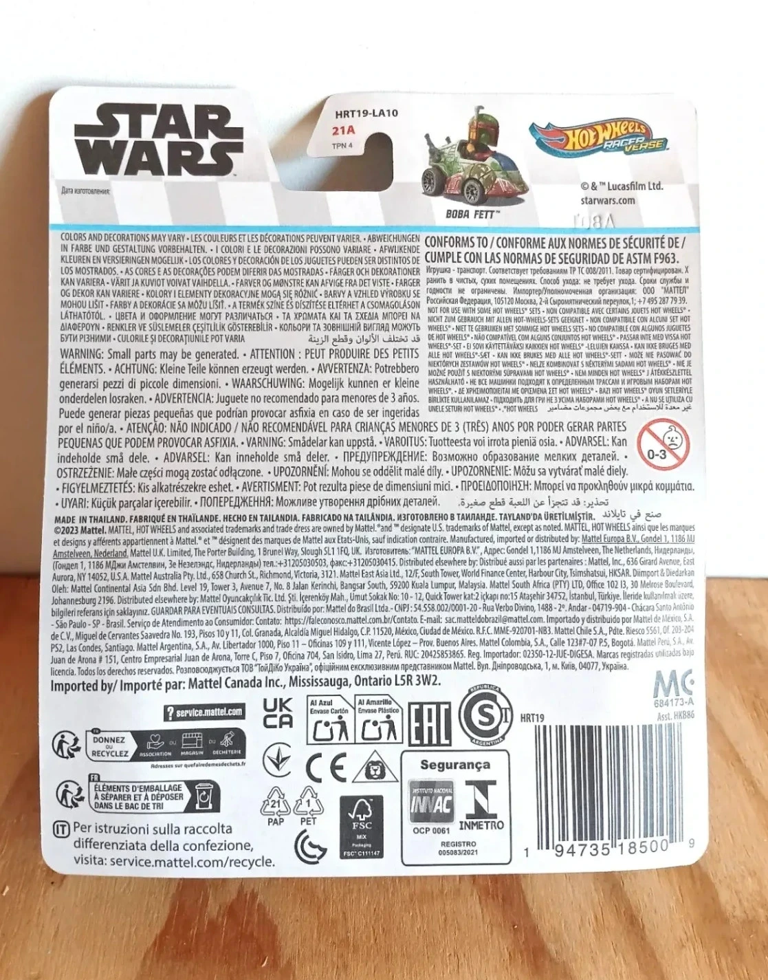 Star Wars Boba Fett auto 1:64 Mattel Hot Wheels Verse racer – photo 2